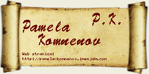 Pamela Komnenov vizit kartica